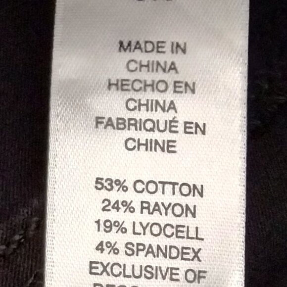 CHICO's PLATINUM Black Brushed Cotton JEGGING Pants Sz 0.5 - Picture 5 of 6